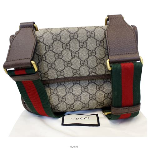 gucci cross body messenger bag|Gucci GG Supreme small messenger bag.